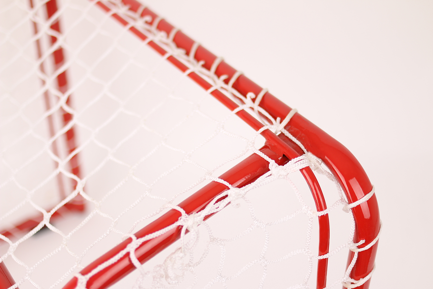 Hockey Goal Steel White Net 63 x 50 x 40 cm Robust Indoor