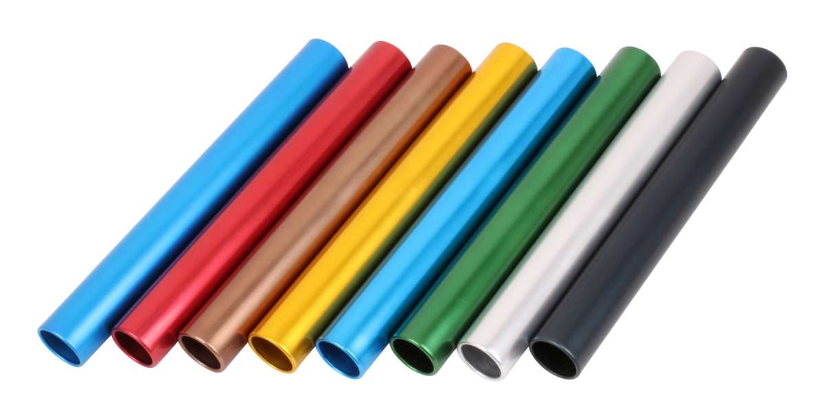 Lot De 5 Bâtons De Relais Sportifs Pour Enfants Et Adultes - Rouge Jaune Bleu Vert Orange