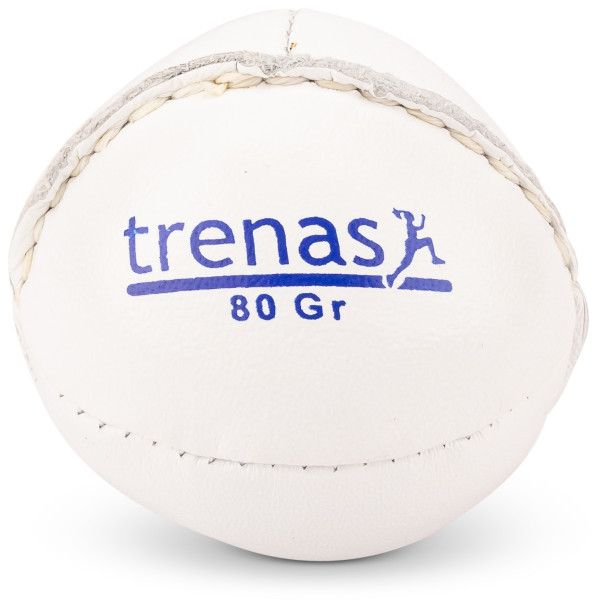 trenas Balle lestée en cuir blanc - 80 g