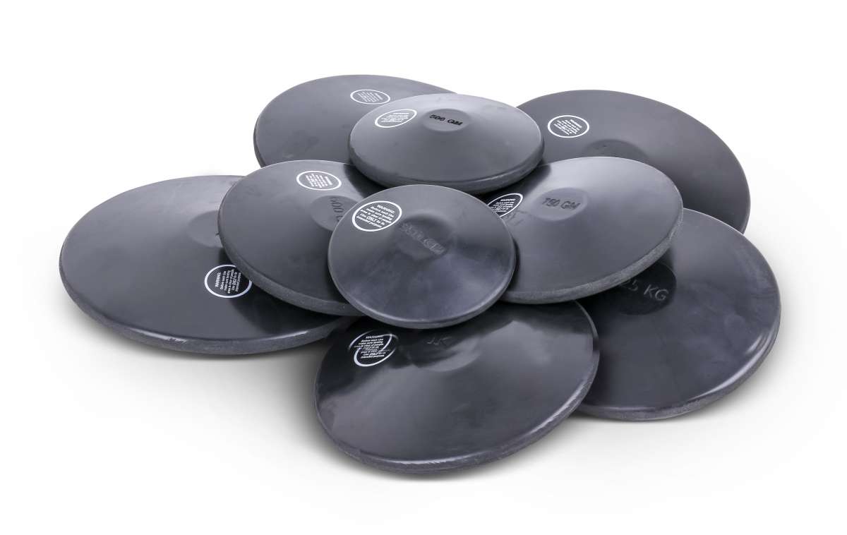 Training Discus from Black Rubber HaeSt Sporting Equipment