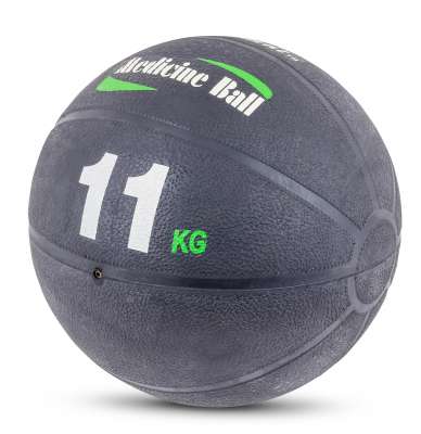 Mini-médecine Ball Trenas 6 Kg – Cuir, Non-rebondissant, Diamètre 19 Cm, Marron, Pour Sports Avancés