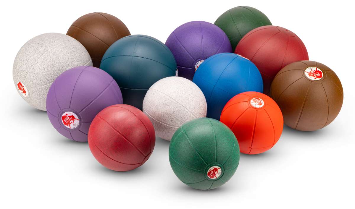 HAEST Medizinball New Nemo 4kg – Robuster Slam Ball Aus Italien Mit Verstellbarem Innendruck, 24 Cm Durchmesser, Für Fitness, CrossFit & Reha