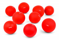 Sfera indoor in colore rosso con involucro rigido in plastica Sfera indoor in colore rosso con involucro rigido in plastica