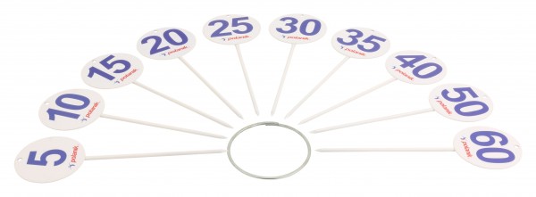 Polanik Round Numbered Markers for Ball Throwing