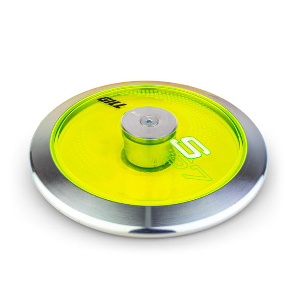 Disco de competición Gill S6 con discos laterales transparentes - 2,00 kg