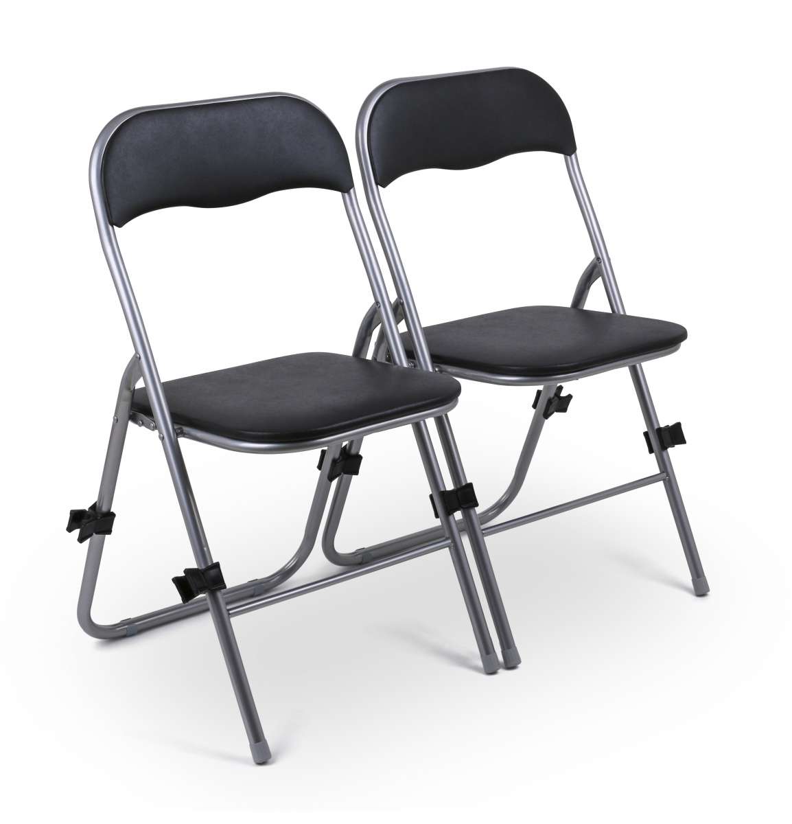 Lot De 10 Connecteurs Plastique Pour Chaises - Gris, Pour Rangement En Rangées