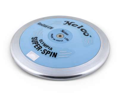 Disque D'Entraînement Nelco Blue Fusion 1,00kg - Caoutchouc - Ø180mm - Standard Compétition Femmes