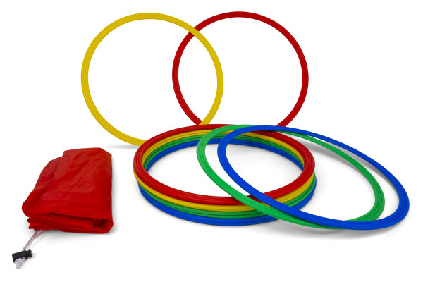 Set of 12 Colourful Agility Rings