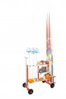 Polanik combi-transportwagen en standaard voor werpuitrusting Polanik combi-transportwagen en standaard voor werpuitrusting