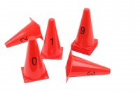 Numbered Cones from 0 to 9 - 23 cm Numbered Cones from 0 to 9 - 23 cm