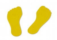 Pair of Foot-Shaped Floor Markers Pair of Foot-Shaped Floor Markers