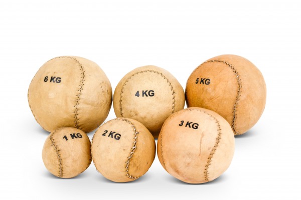 Compact Leather Medicine Ball