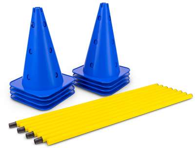Jalons De Coordination HAEST – 80 à 180 Cm, Diamètre 25 Mm, Couleurs Vives