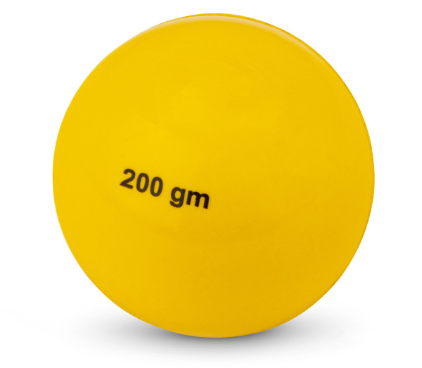 Balle à lancer en matière synthétique - 200 g